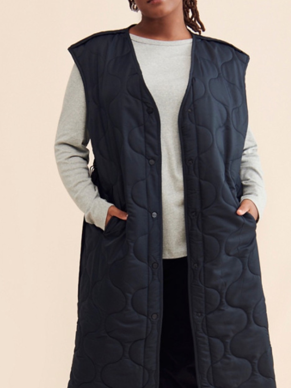 Anthropologie GSTQ Oversized Quilted Vest